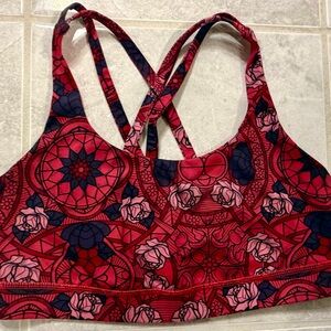 Lululemon Floral Strappy Sports Bra Size 6